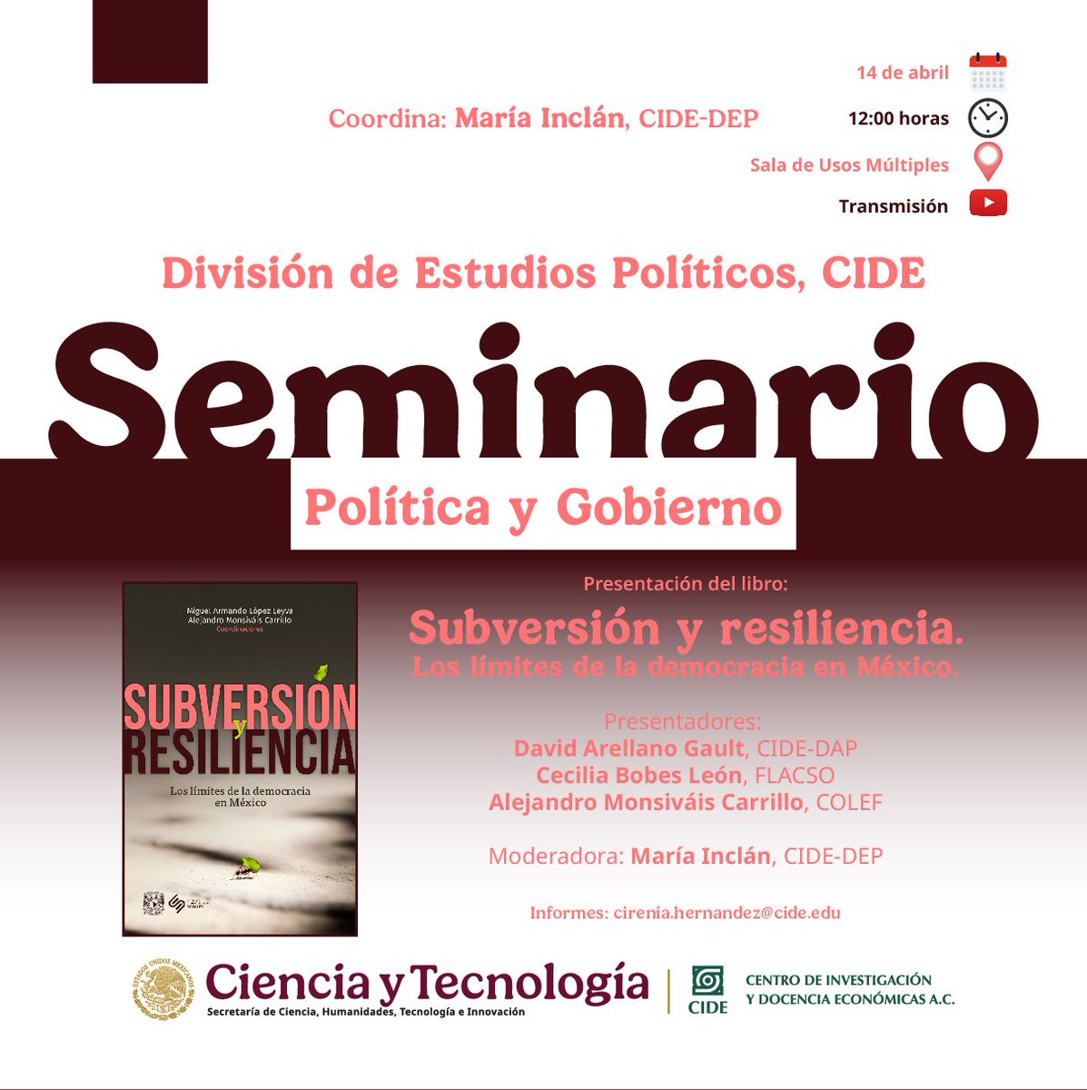 CienciaPolítica CIDE tweet media