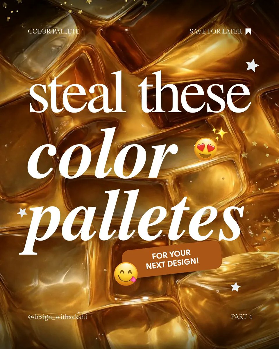 UiSavior's tweet image. Steal these color palettes for your next design! ✨