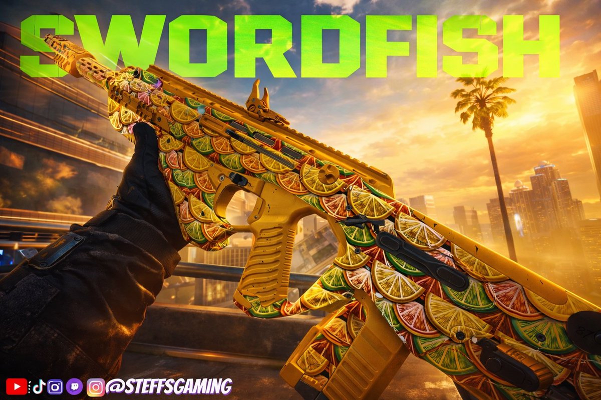 SteffsGaming's tweet photo. OMG CHAT!!! The SWORDFISH A1 SLAMS!!! Have you tried it? 
USE THIS BUILD!!!!!

NEW VIDEO IS OUT NOW!
Go show some love
LIKE, COMMENT &amp; SUBSCRIBE

👇🏾👇🏾👇🏾👇🏾
https://t.co/nluU8sffg6

#blackops7 #CallOfDuty #Steffsgaming
#COD #gaming #bo7 #gamer #warzone https://t.co/M3nlqLlmYB
