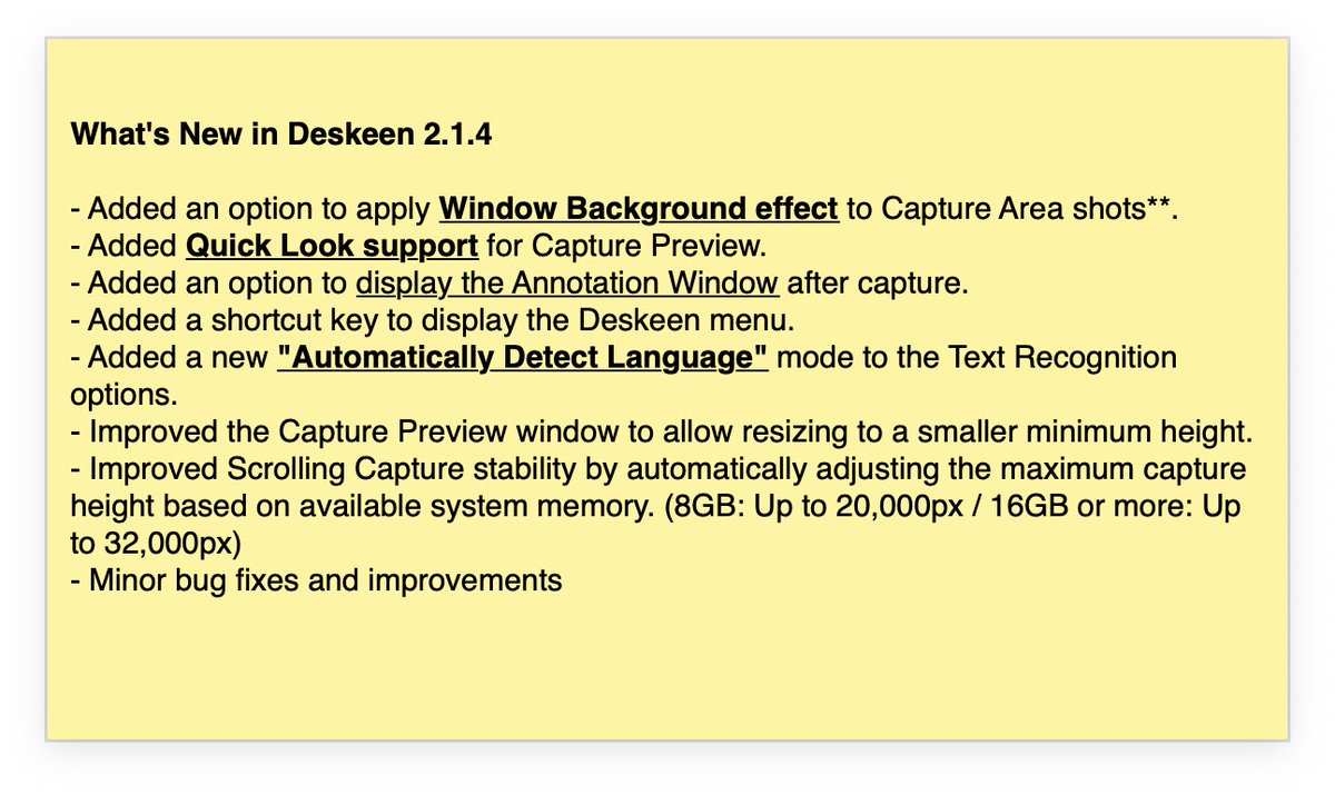 hohoincapp's tweet photo. Deskeen 2.1.4 Released!
https://t.co/GhY16wf6Nf
#deskeen #macos #screencapture https://t.co/c2f0j1NQoP