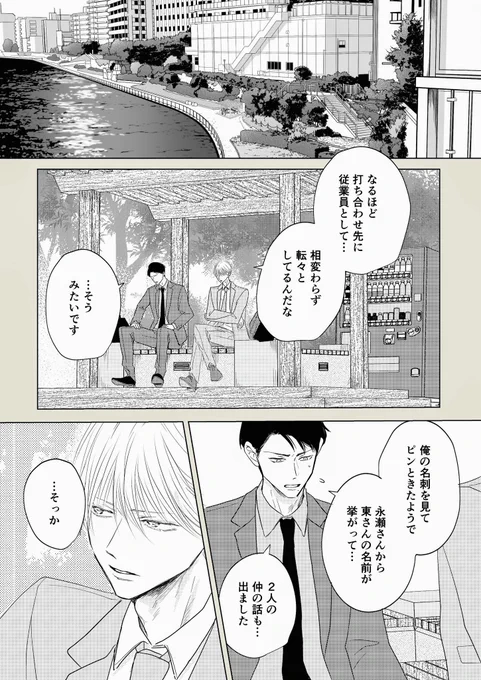 [部下×上司BL](1/2)

心の中にある感情を吐き出す。

続きは4/16(木)に更新予定です🗓️

#創作BL #部下と上司の恋煩い
#高嶺の上司を抱いてしまった部下の話 