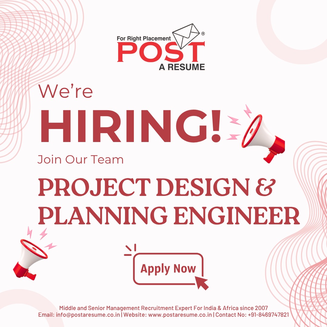 postaresume's tweet photo. 🚀 We’re Hiring: Project Design & Planning Engineer
APPLY NOW :
https://t.co/tCNKGGeLWq
📧 Email: tanuja@postaresume.co.in
📞 Call Now: +91-9714274730
📌 Follow POST A RESUME
#HiringNow #MechanicalEngineer #HVACJobs #EPCProjects #PostAResume #VipulMmali #VipulTheWonderful https://t.co/VXt8EE6HRX