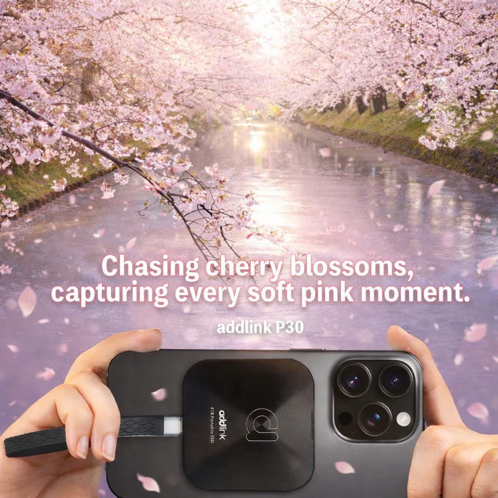 🌸Chasing cherry blossoms, capturing every soft pink moment.

EN:shorturl.at/aDyb5
UK:shorturl.at/S9oSC
JP:shorturl.at/FH7yk

#addlink #P30 #PortableSSD #CherryBlossom #SpringPhotography #CaptureTheMoment
