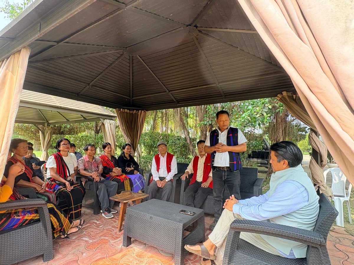 Met with leaders of the Diphupar Lotha community. Engaged in a healthy exchange of views on matters of mutual interests. The Lotha community's contribution and unflinching cooperation towards the progress of Diphupar Village is well noted among the communities. My best wishes in