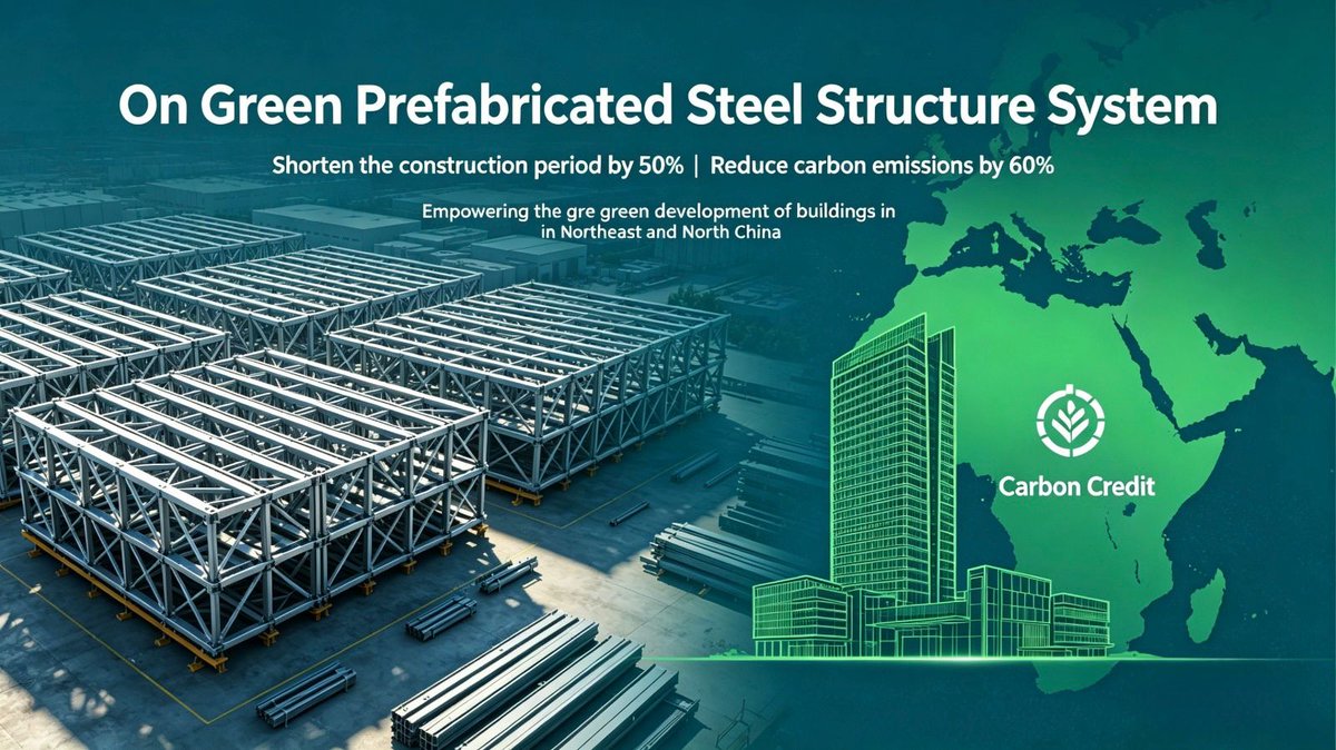 OnGreenW's tweet photo. Traditional concrete construction in MENA: slow, high-carbon, resource-hungry! OnGreen’s prefab steel systems cut construction time by 50% &amp; emissions by 60%, perfect for NEOM, Red Sea Project. Build fast, go green, earn carbon credits! 🏗️#GreenConstruction #MENAInfra https://t.co/y2VknDCOx4