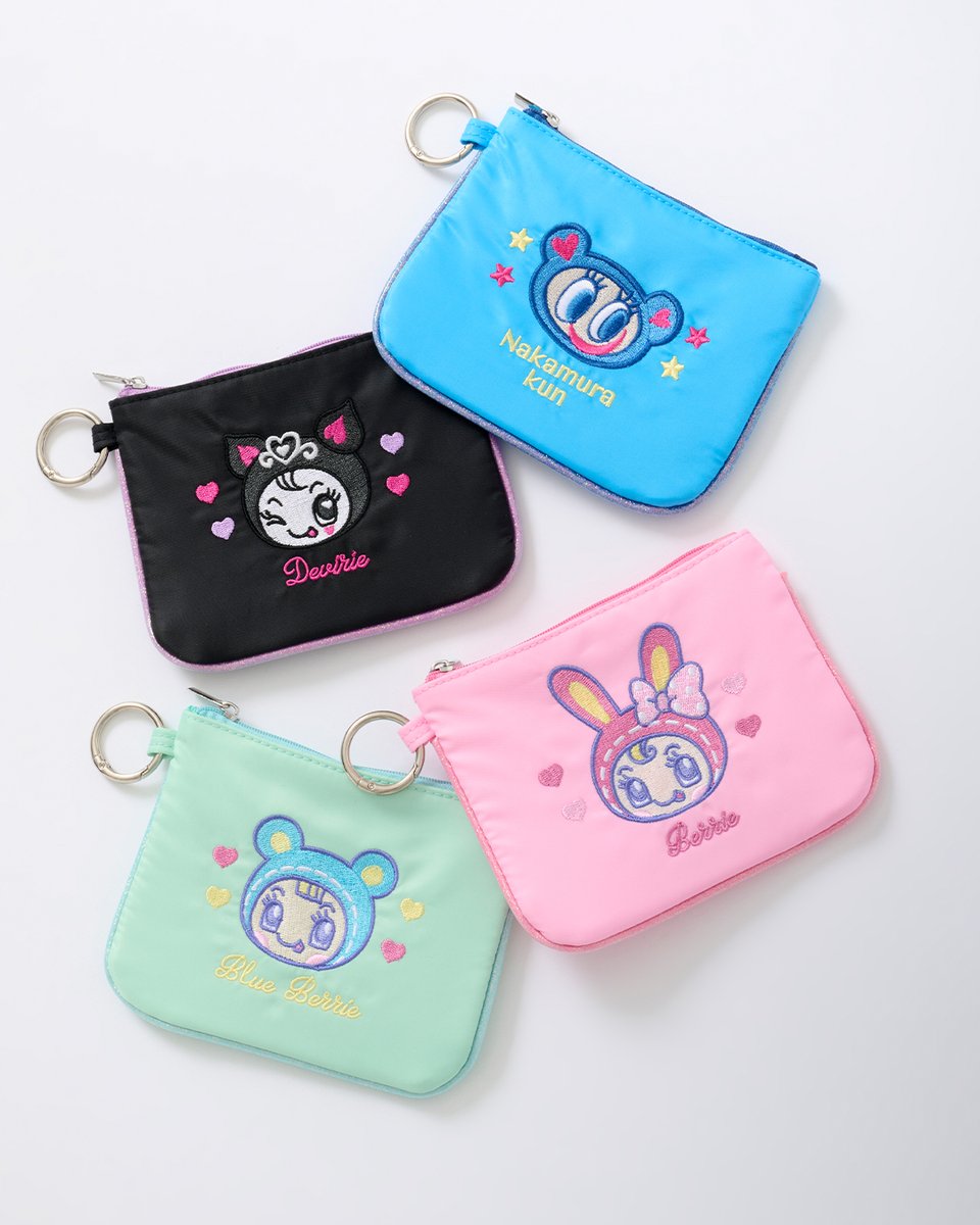 ナルミヤハッピーパーク ミミリーちゃん くたくたぬいぐるみチャーム　クリアポーチ くたくたぬいぐるみチャーム ミミリーちゃん メゾピアノ ナルミヤ