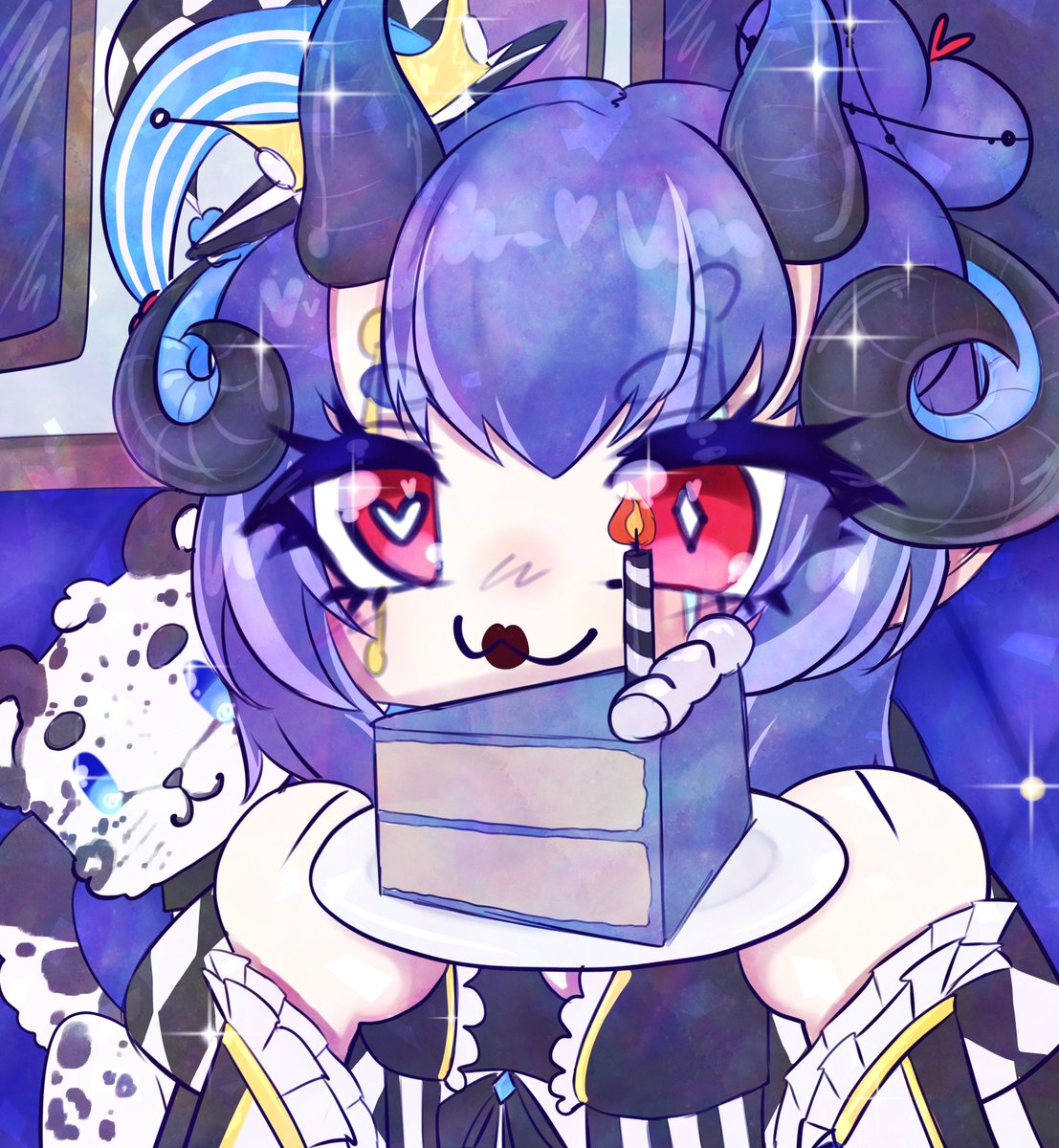 Creatura_Noctx's tweet photo. Up for a gamble? I bet you cant resist saying happy birthday. 
Go on.
You won't.

Happy birthday to Devilish greedy princess, @trixiedarlingvt ! https://t.co/Jo7h74Ftnt