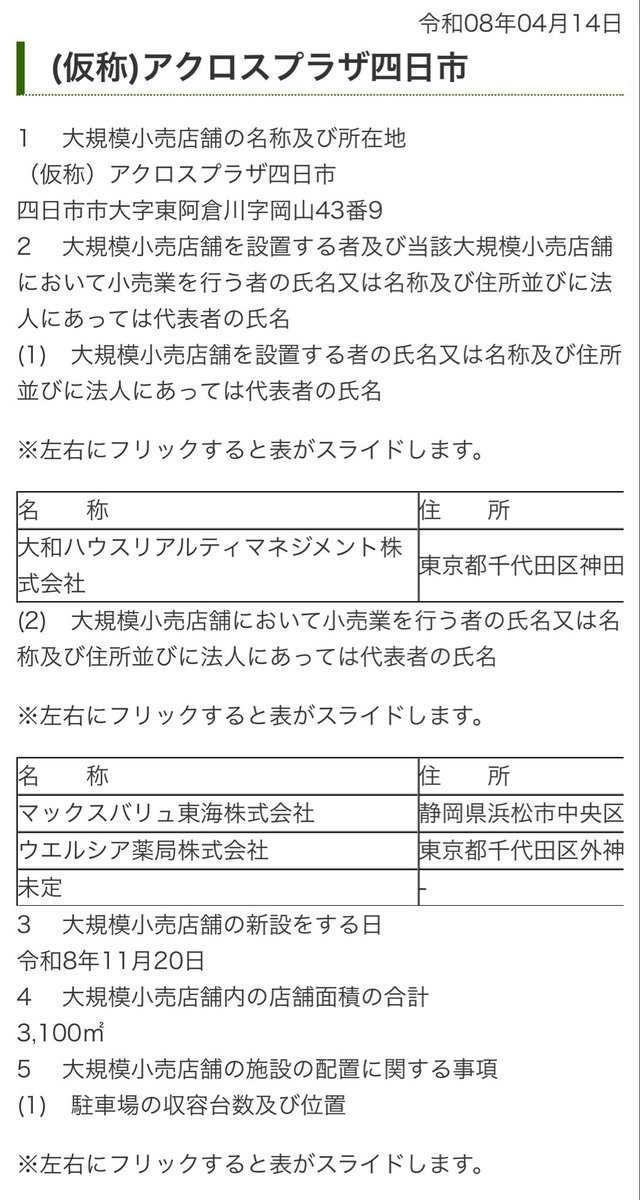 sodane_ne46's tweet photo. MV阿倉川店から約550m先にマックスバリュ作るんかな？？？

アクロスプラザ四日市(仮)
マックスバリュ、ウエルシアができるみたい

となると阿倉川店閉店して移転？残る？
阿倉川店をEX化して百均を入れるのもありそうやけど https://t.co/973ONraz0W