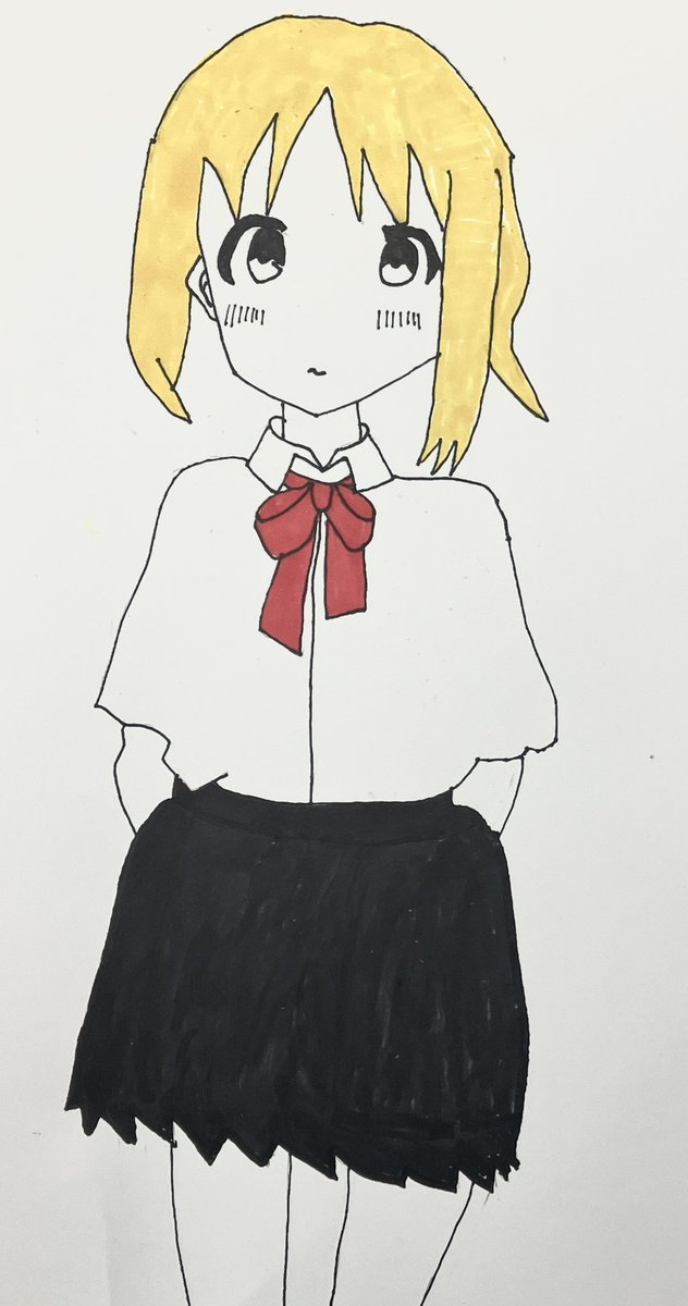 LOTUScann's tweet photo. オリジナルの女の子描きました！！

#イラスト
#女の子
#オリジナル
#アナログ
#ペン画 https://t.co/YgxfU23VeS