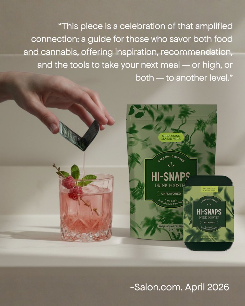 Hi-Snaps | THC Drink Booster tweet media