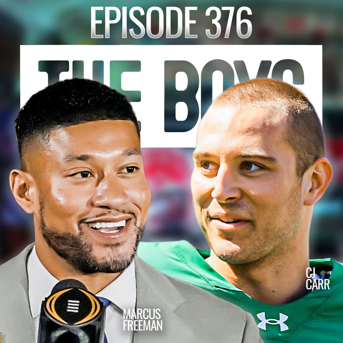 Episode #376 is LIVE with Coach Marcus Freeman and CJ Carr 

Full interview out everywhere 🎧