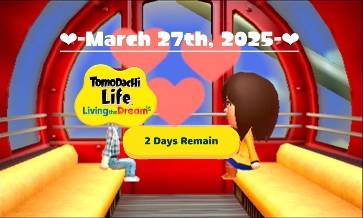 Number of days with & until Tomodachi Life Switch! tweet media