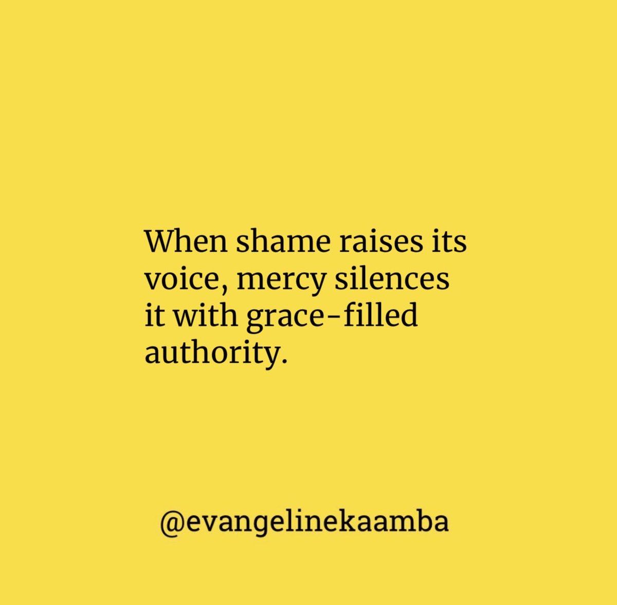 EvangelineSak18's tweet image. Mercy When Shame Is Loud

When shame raises its voice, mercy silences it with grace-filled authority.

There is no condemnation over my life in Christ.

Call shame out by name today—and replace it with truth.

#MercyChallenge #NoCondemnation #DailyMercy