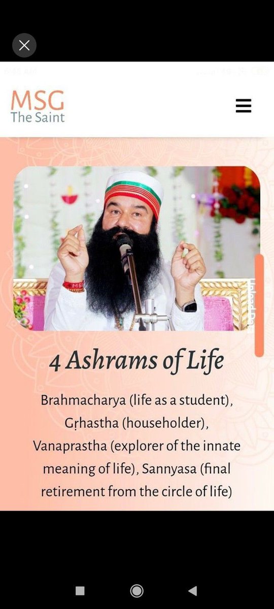 Life becomes meaningful when we move step by step—discipline in youth, duty in family life, detachment with time &amp; finally spiritual awakening. As guided by Saint Gurmeet Ram Rahim Ji, embrace #StagesOfLife.