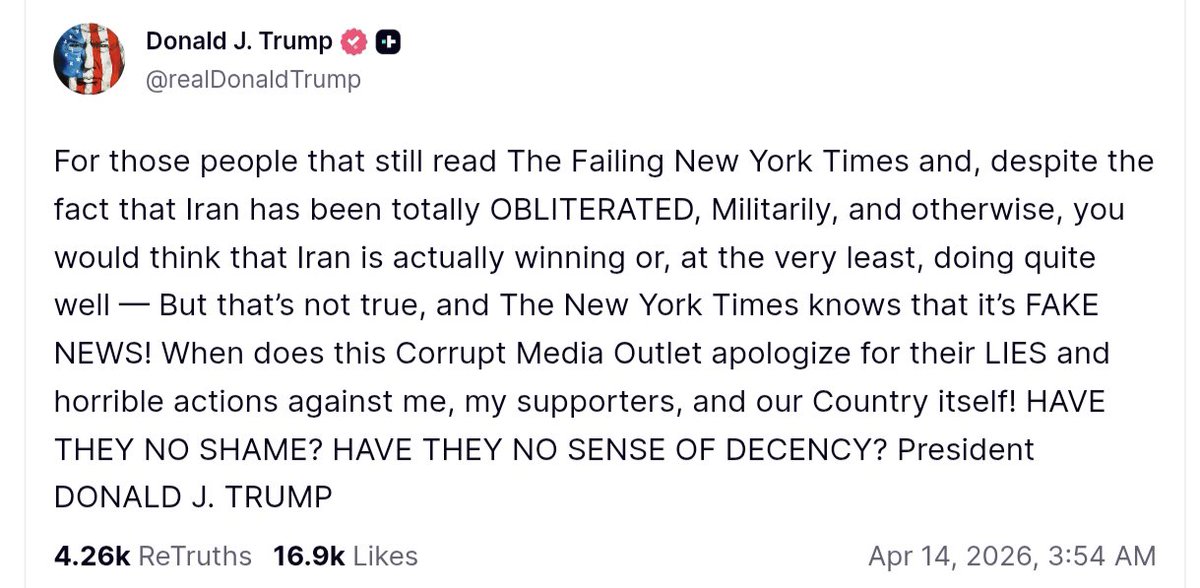 King Trump words tweet media