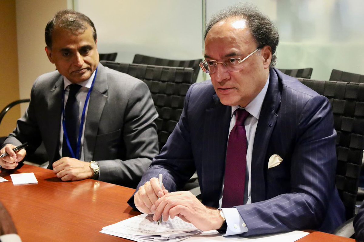 Financegovpk's tweet photo. Finance Minister Meets Google Vice President to Discuss AI Development and Digital Transformation

Federal Minister for Finance and Revenue, Senator Muhammad Aurangzeb, held a productive meeting with Ambassador Karan Bhatia, Vice President and Global Head of Government Affairs and Public Policy at Google, on the sidelines of the World Bank–IMF Spring Meetings 2026.

During the meeting, the Finance Minister appreciated Google’s ongoing initiatives in Pakistan, particularly its training and capacity-building programs in the field of artificial intelligence (AI). He also commended the company on the landmark development of local assembly of Google Chromebooks in Pakistan and its decision to open an office in the country in July 2026.

The two sides discussed ongoing and new initiatives being pursued by Google in partnership with the Government of Pakistan to promote AI development and its integration across key sectors of the economy, including agriculture and manufacturing.

Both sides reaffirmed their commitment to further strengthening collaboration in support of Pakistan’s broader digital transformation agenda.