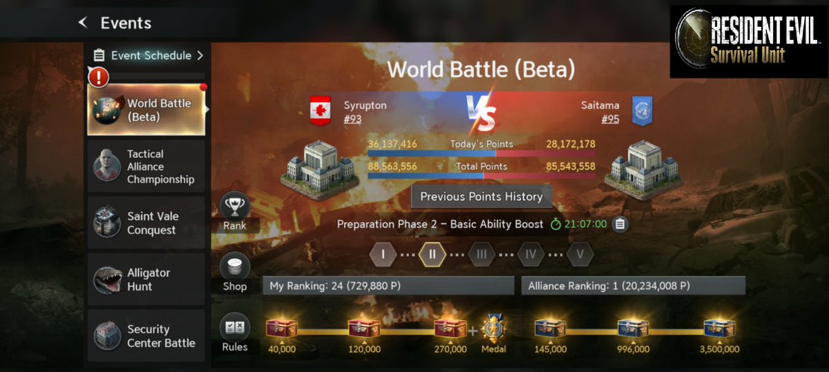 amandablain's tweet image. The World Battle Beta and other special events are LIVE in Resident Evil Survival Unit! Work with your server to win! 

Download here - resu.onelink.me/Rrll/amya2dtzU… 
My Creator Code: remaxed6854  

This post is my Joycrew Activity.

#ResidentEvilSurvivalUnit #JoyCrew #MobileGame