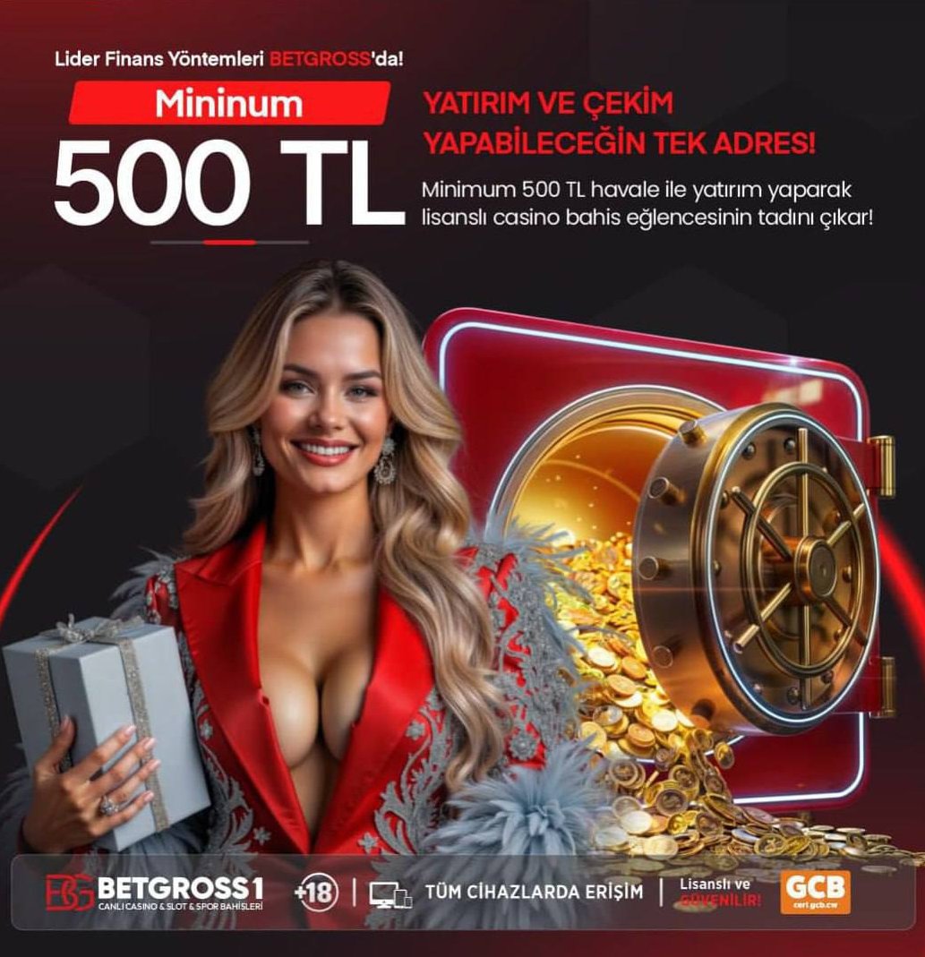 Betgrosstr's tweet photo. EN İYİ LİMİTLER BETGROSS'TA ! 

💵 BETGROSS’TA HESAP HAVALE İLE MİNİMUM YATIRIM 500TL !

Limitsiz yatırım çekim BETGROSS 💸

🪙 500 TL çevrimsiz slot bonusu! 

🏷 Güvenilir bahis casino heyecanı &amp; en yüksek RTP oranları Betgrossta!

☘️ Betgross Giriş (https://t.co/686f0ywZP9) https://t.co/CURjbWXPNW