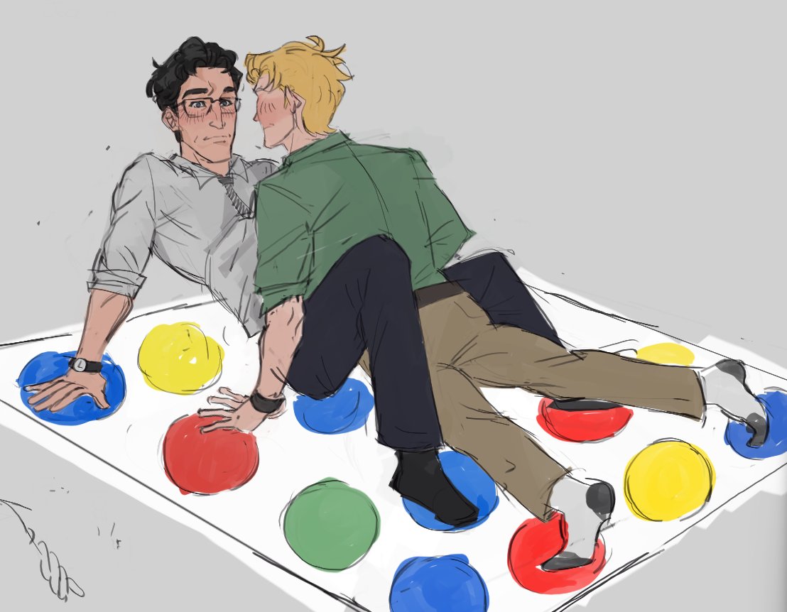 Senji223's tweet image. they were just posed up like this ig 😭

i lowk forgot abt this drawing // #Gammabeam