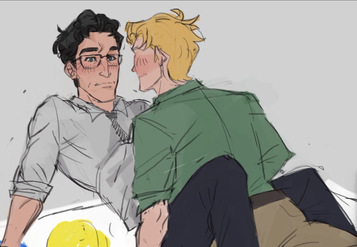 Senji223's tweet image. they were just posed up like this ig 😭

i lowk forgot abt this drawing // #Gammabeam