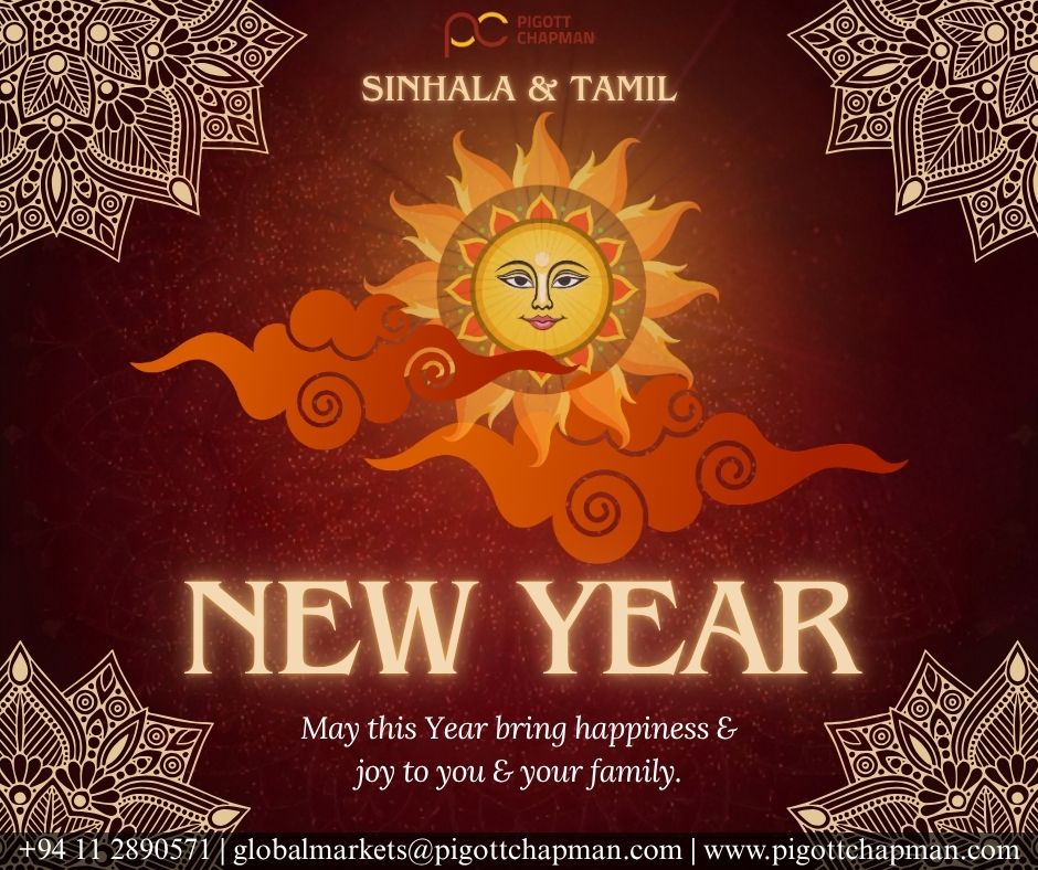 Pigottchapman's tweet photo. As the sun marks a new beginning, may your life be filled with prosperity, good health, and togetherness. Wishing you a bright and blessed Sinhala &amp; Tamil New Year! 

#SinhalaTamilNewYear #AluthAvurudda #HappyNewYear #InterbankMoneyBrokers #Pigottchapman https://t.co/kQNdbv650P