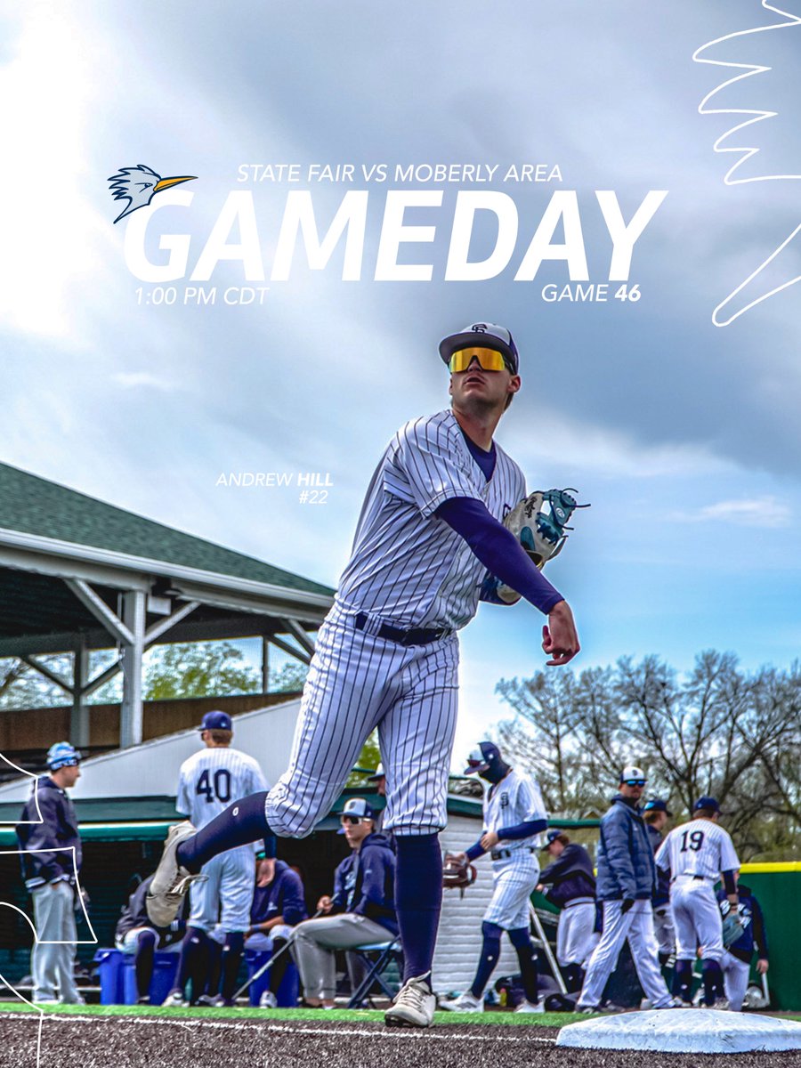 StateFairBSBL's tweet photo. Tuesday on the road 🚌 
-
-
🆚 Moberly Area CC 
📍Moberly , MO
⏰ 1:00 PM
-
-
#onemarathon #roadrunnerbuilt #runnermentality #runnerstogether https://t.co/jQq64VxObw