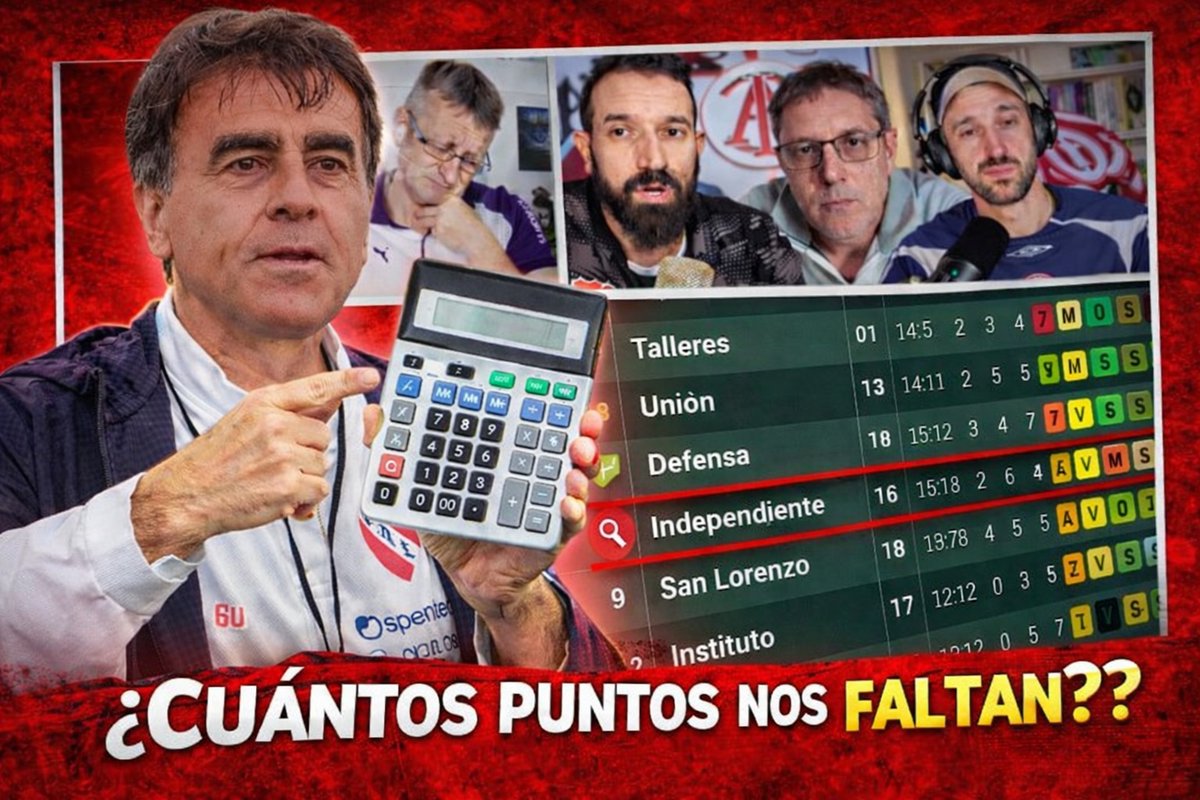 📢CON CUANTOS PUNTOS CLASIFICA #independiente ⁉️
💥SUMATE AL CAFÉ DEL HINCHA y entérate de las últimas novedades del Rey de Copas 📷
youtube.com/live/1egwDbj9H…