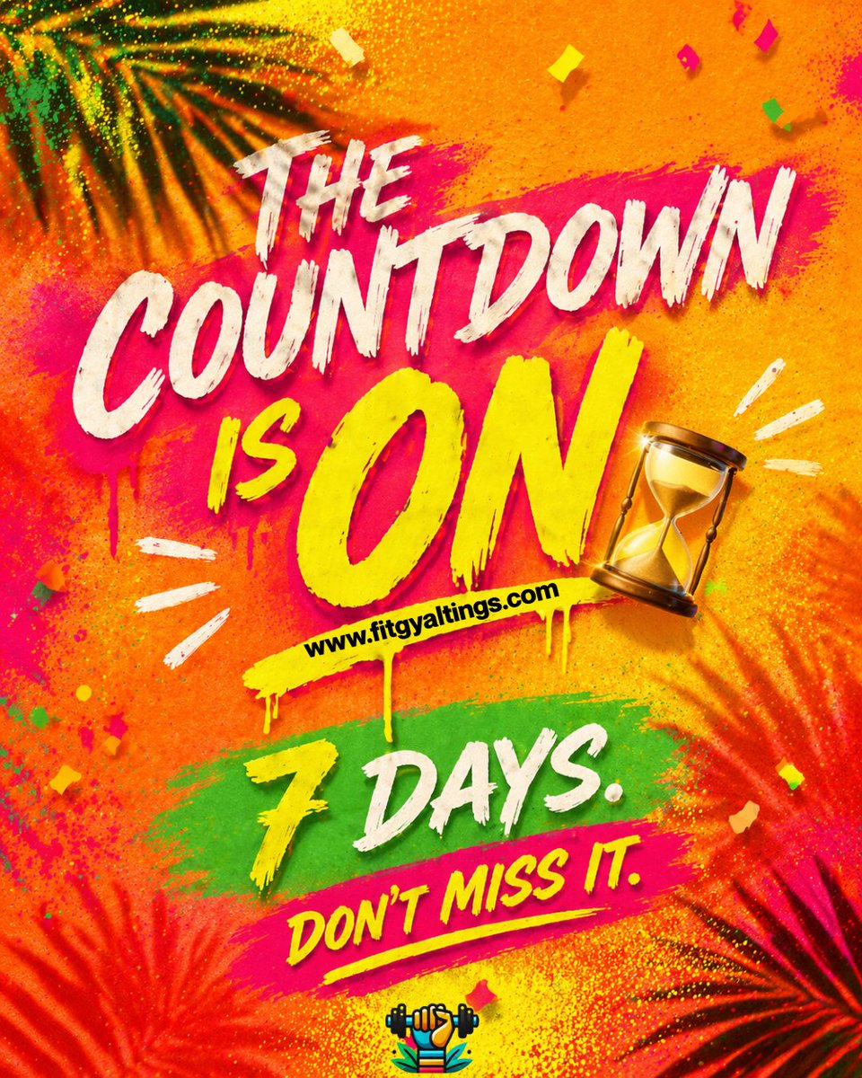 fitgyaltings's tweet image. The countdown is ON ⏳🔥

7 days… April 25 🌴

Don’t miss it

Where Culture Meets Fitness: @fitgyaltings
#FitGyalTings #CaribbeanHeritageFestival #Countdown #LasVegas #Caribbean #Festival