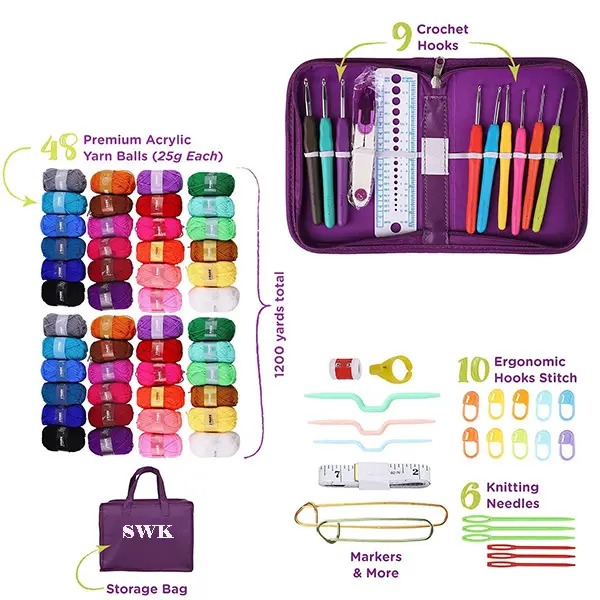 IndustrySw94466's tweet image. 🧶 Crochet kit with yarn &amp;amp; 8 hook sizes.
Ergonomic grip, smooth finish—ideal for beginners &amp;amp; bulk DIY use. Flexible for different yarn &amp;amp; projects.

swell-industry.com
📞13515899490
#crochetkit #diycraft #handmade