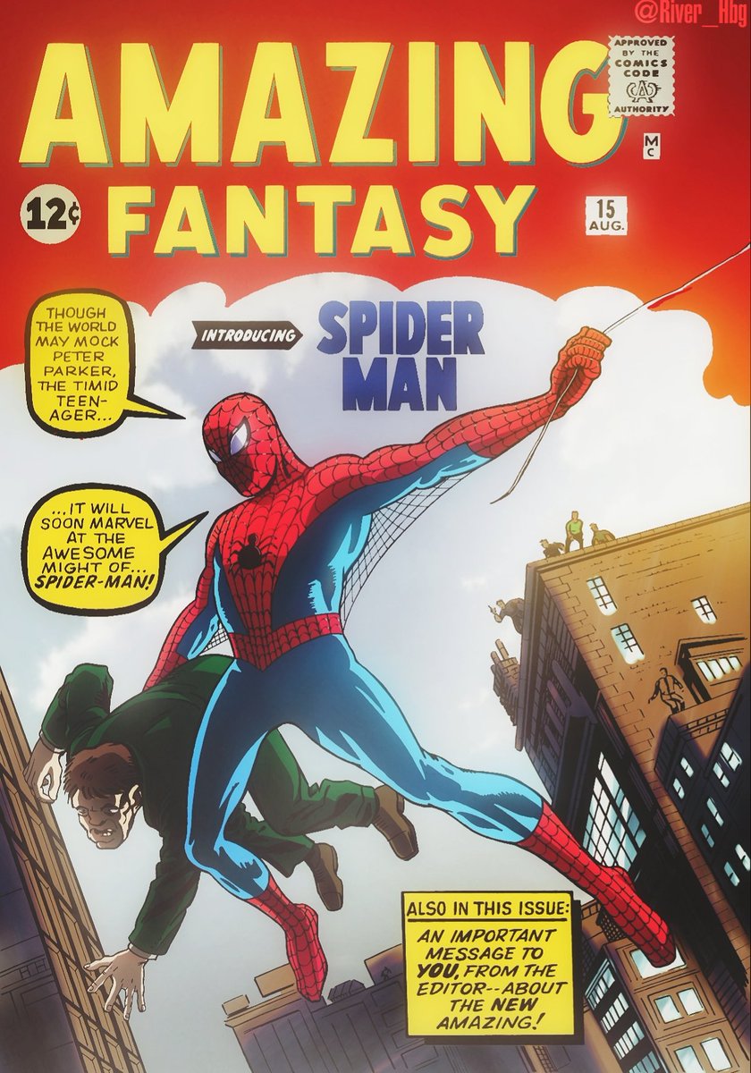 River_hbg's tweet image. The Amazing Fantasy 🕸️

I know, Something different from usual, but re-coloring comics is also very fun!
#spiderman