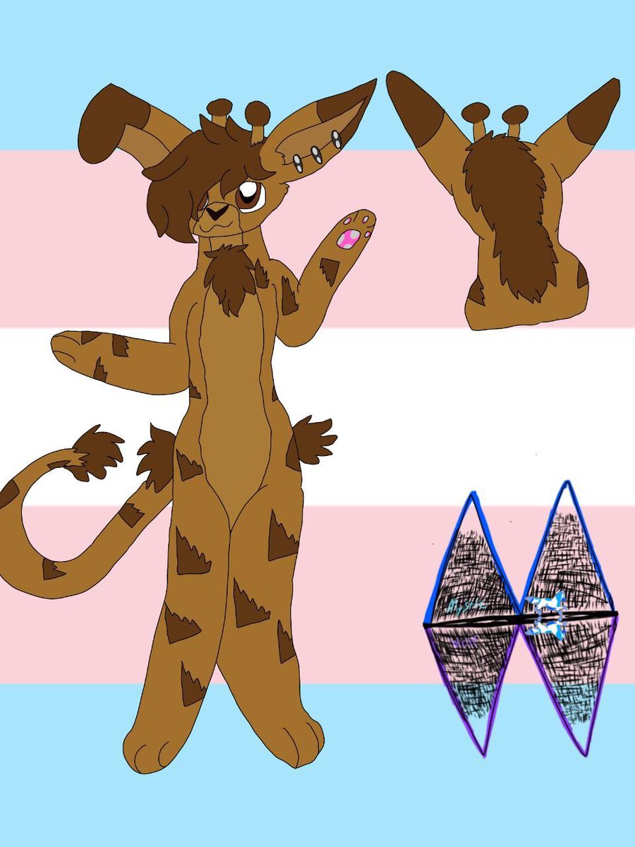 hunter_fusky's tweet photo. Thanks to a friend mystic wolf. I now have art of my two new Sonas. Bungee the rabbiraffe and fleece the protopaca. https://t.co/et5N90P7b2