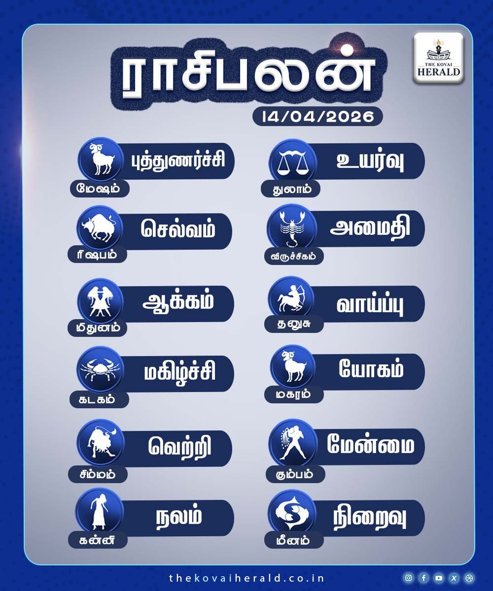 kovaiherald's tweet photo. இன்றைய ராசிபலன்

#rasipalantoday 
#rasipalangal 
#tamilastrology 
#tkhnews 
#thekovaiherald https://t.co/0YZxBEyb4M