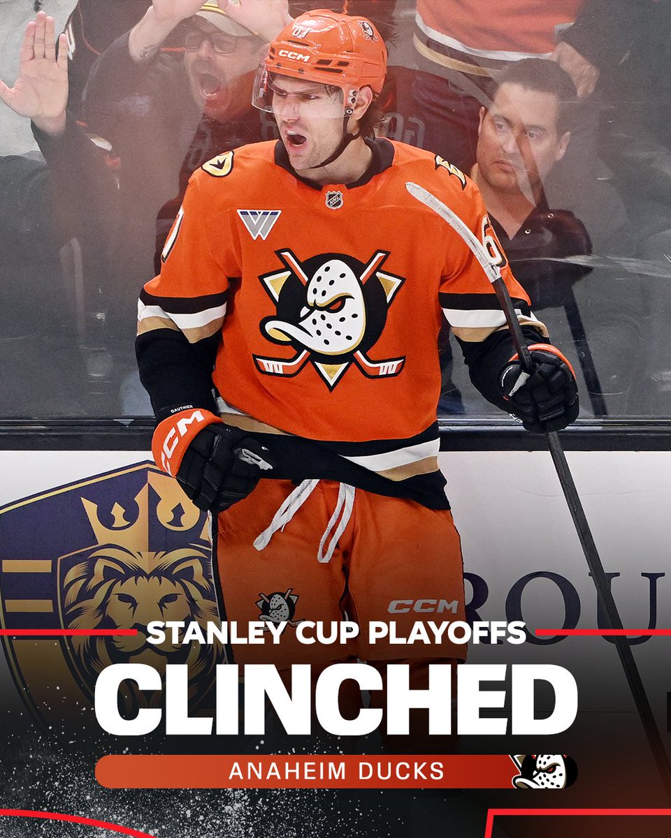 ESPNInsights's tweet photo. The Anaheim Ducks have earned a spot in the playoffs for the first time since 2017-18. 

Their last Stanley Cup appearance was in 2007 where they beat the Ottawa Senators 🏆 https://t.co/GGVvM3yHCm