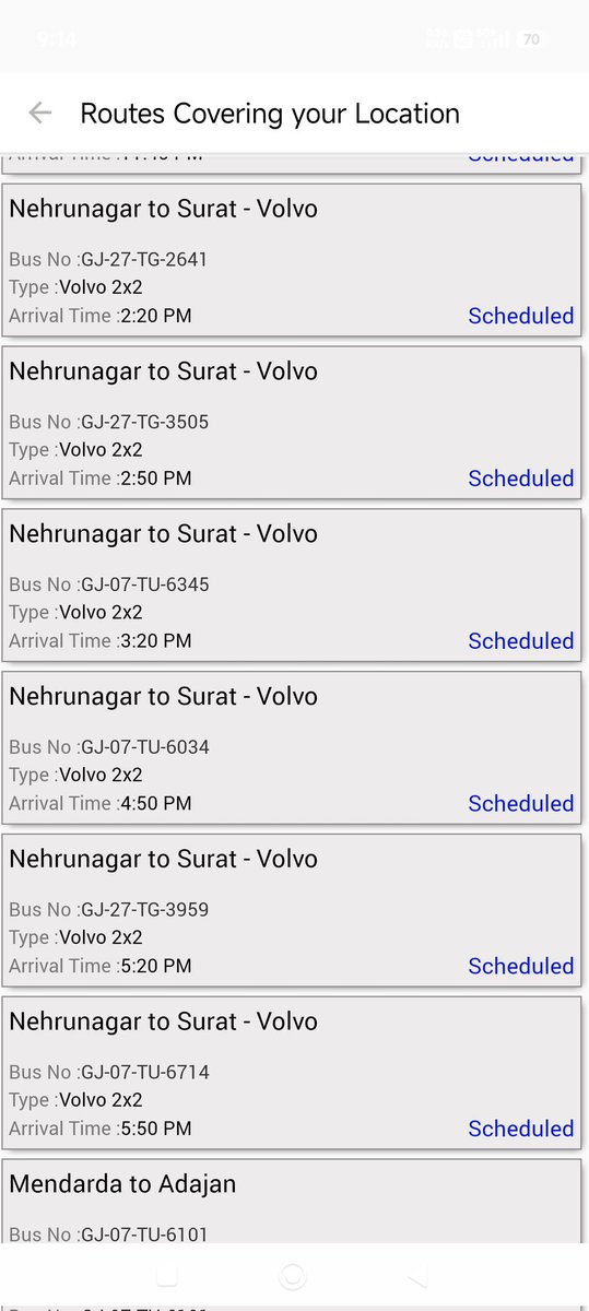 Tushar7881's tweet photo. Inspite of having stoppage of Volvo at Karjan Chokdi @OfficialGsrtc @GSRTCDCAbd karjan chokdi not mapped @CMOGuj kindly add this for convinence of passenger https://t.co/vsQpqPv2lC