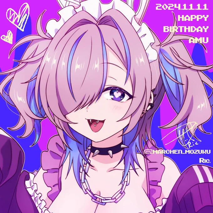 #凍結祭りでフォロワー減ったから自己紹介して逆に増やす 配色で遊んだイラストやアニメ塗りが好きです! 特に紫と青系の色が好きです!