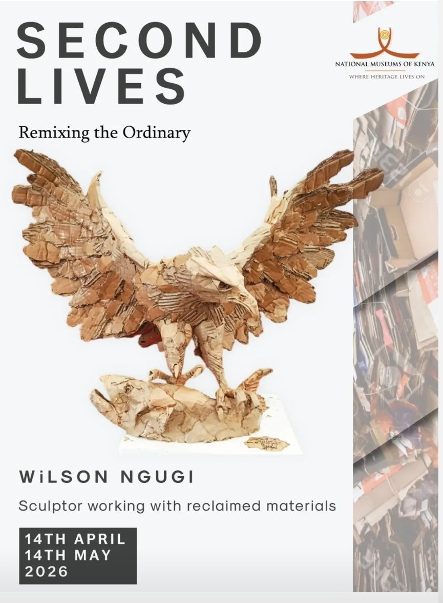 nairobinow's tweet image. #Nairobi: #Exhibition: Second Lives by Wilson Ngugi, Apr. 14 - May 14 2026 @ Nairobi National Museum.

Exhibition Dates: Until May 14, 2026 
Venue: Creativity Gallery, Nairobi National Museum
Entry: Museum Rates Apply

Exhibition by #WilsonNgugi