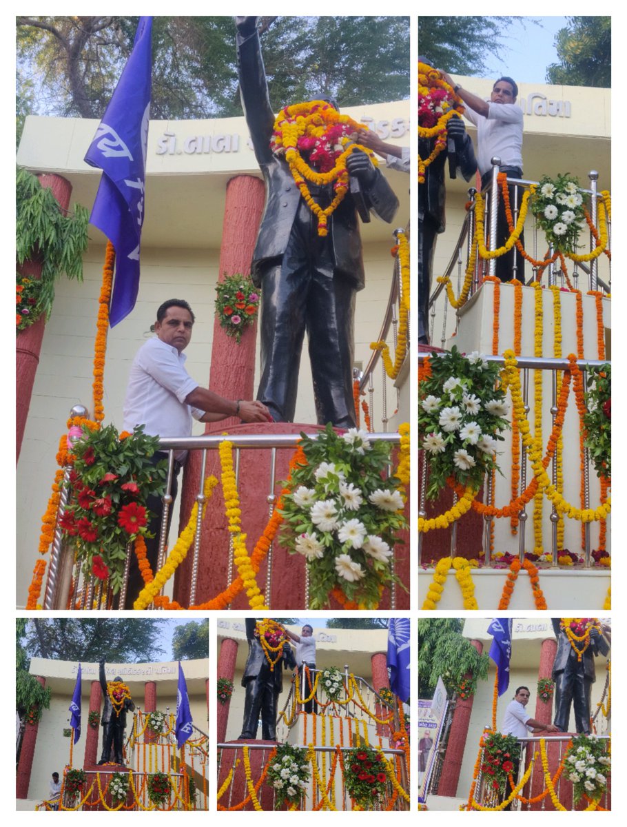 વિશ્વવિભૂતી ડૉ.બાબાસાહેબ આંબેડકરની 135મી જન્મજયંતિ એ કોટિ-કોટિ વંદન.માનવીય મૂલ્યોને સમાજમાં ચરિતાર્થ કરાવવા સતત સંઘર્ષ ખેડનાર મહામાનવ ની આજના સમયમાં સમાજને ખૂબ જરૂર છે. અછૂત બહિષ્કૃત સમાજની વર્ષોજૂની પીડાઓને બંધારણ થકી દૂર કરી, આપણે બંધારણને લાગુ કરવા સંઘર્ષ કરવો રહ્યો.#Jaybhim