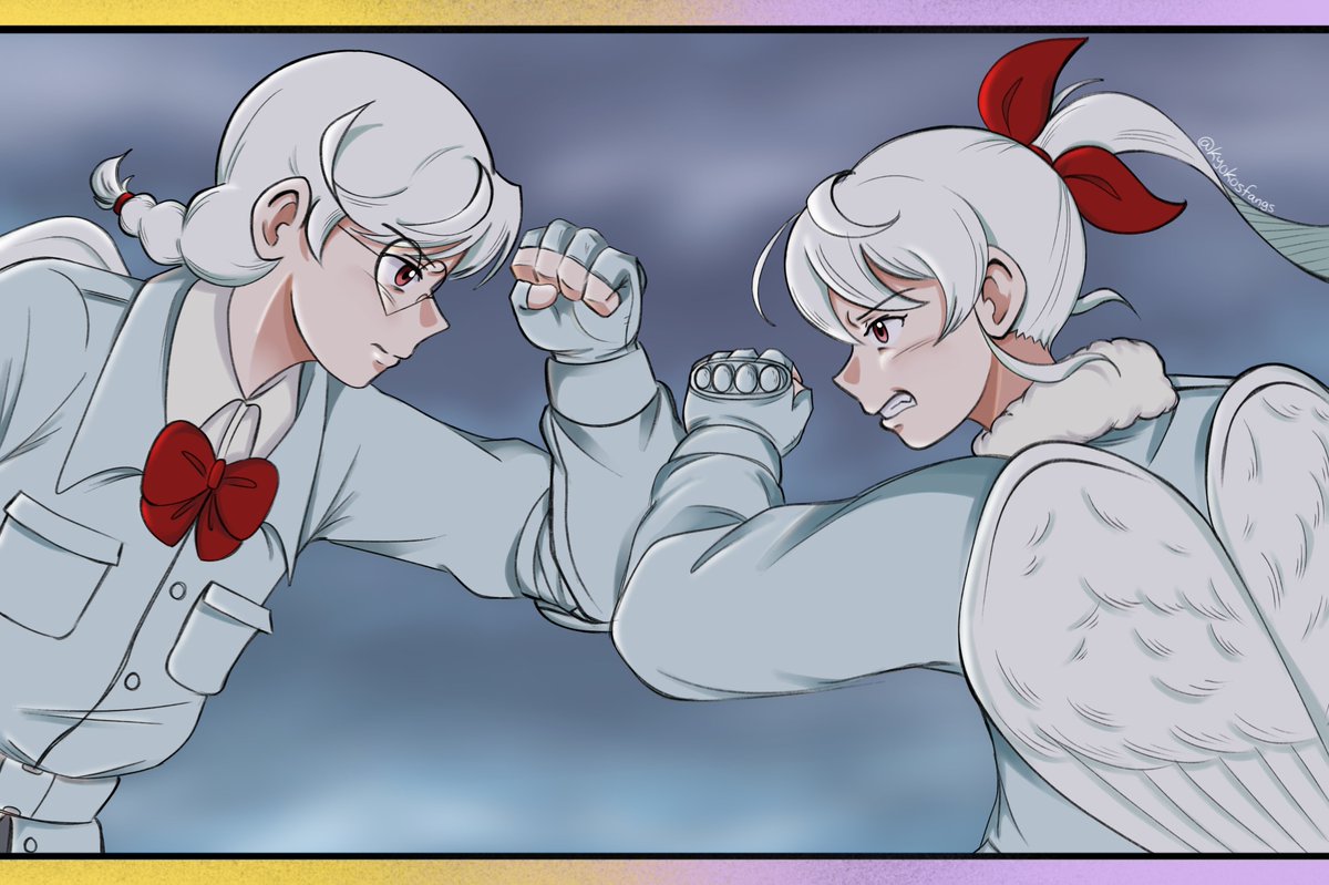 kyokosfangs's tweet image. Hii uhhhhnmmmm chiyoena yep #lovebullet #ラブ・バレット #art