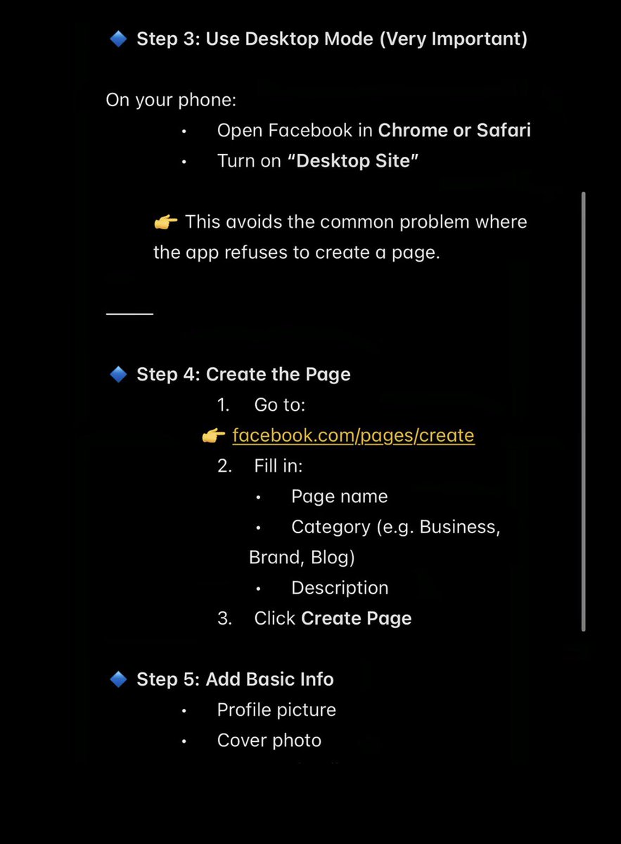 oluwayeml's tweet image. How to create page on Facebook