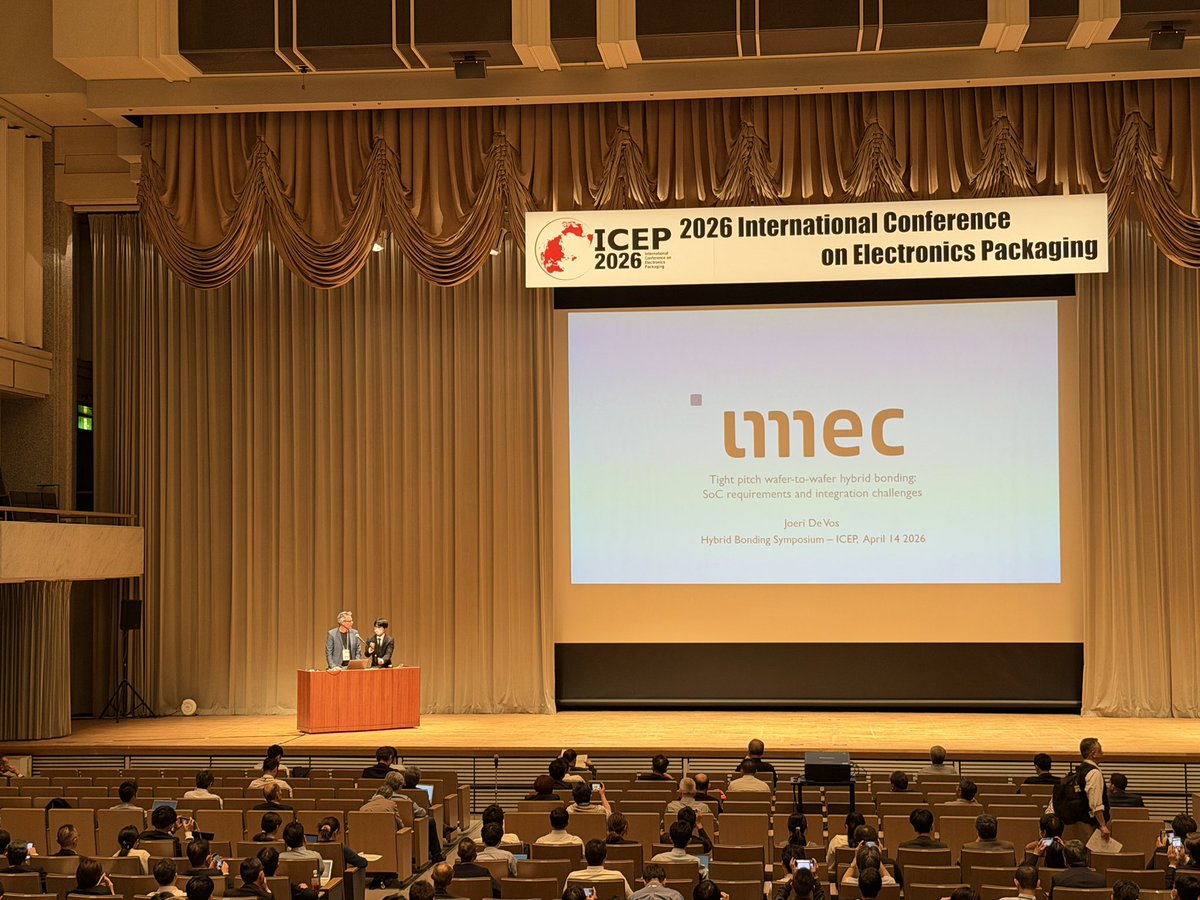 semivision_tw's tweet image. imec @ ICEP 2026