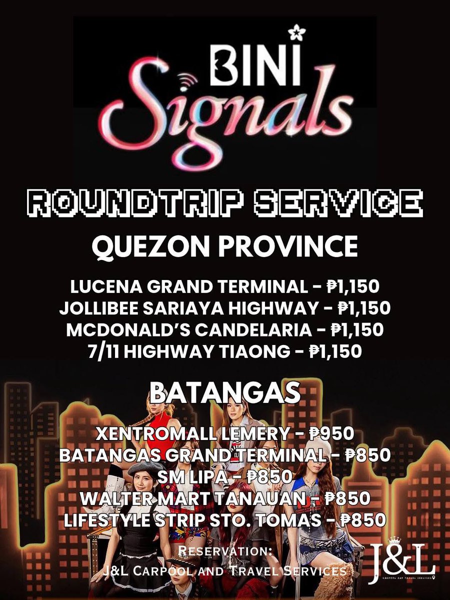 J&L Carpool and Travel Services tweet media