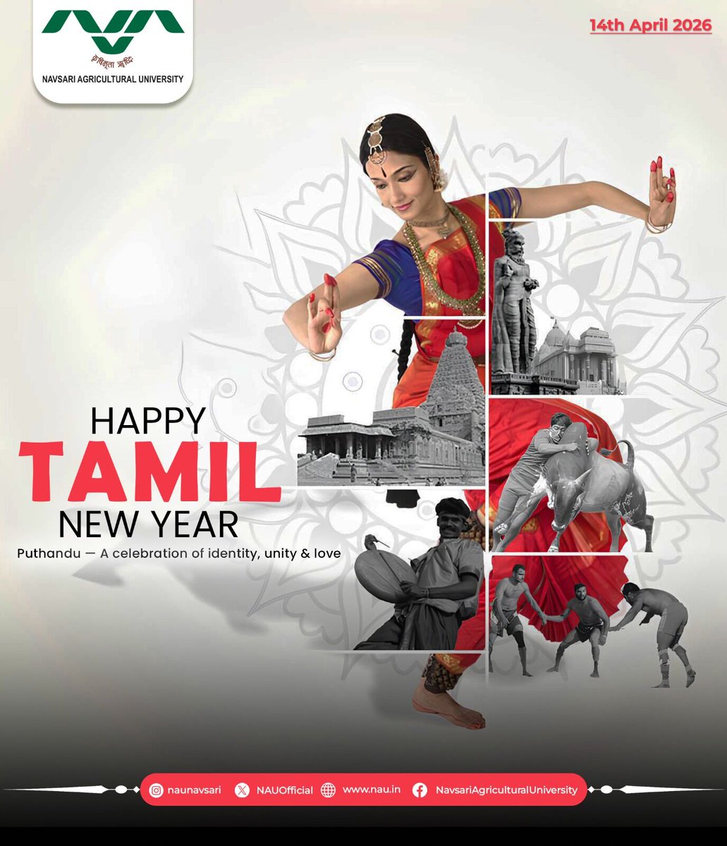 May this Puthandu bring new hopes, happiness, and prosperity into your life 
Happy Tamil New Year! 🌼
#TamilNewYear2026 #Puthandu #HappyPuthandu #NewBeginnings #FestiveVibes