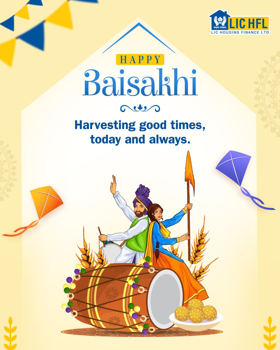 LIC_HFL's tweet photo. May the golden harvest bring abundant joy and prosperity to your doorstep.
LIC Housing Finance wishes you and your family a prosperous Baisakhi!
#Baisakhi #HappyBaisakhi #Vaisakhi #Baisakhi2026 #HarvestFestival #LICHFL #LICHousingFinance #ApnaGhar #FestiveVibes #HomeSweetHome #Prosperity #NewBeginnings #IndianFestivals #HomeFinance