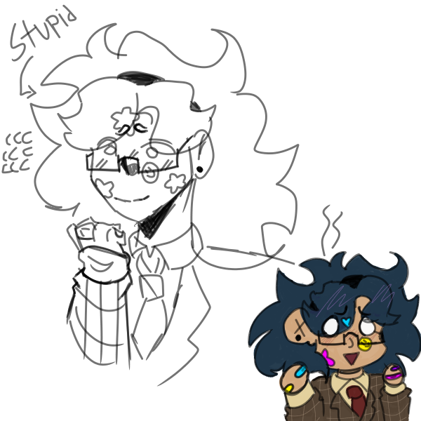 Genflutag's tweet photo. / lil doodles because I'm less sick haha -💜 / https://t.co/eHdXbhcztR