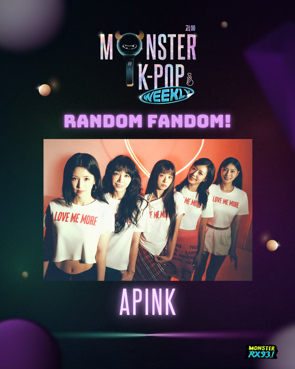 Just like now, love forever! 💖

Don't be sad, no no no 'coz Apink is the star of this week's #RandomFandom 🎀

What are your favorite memories with #Apink? Share it with us, #PANDA! 🐼

We're going L.O.V.E LUV this Saturday on #MonsterKPopWeekly from 6PM - 10PM 💗 #RX931