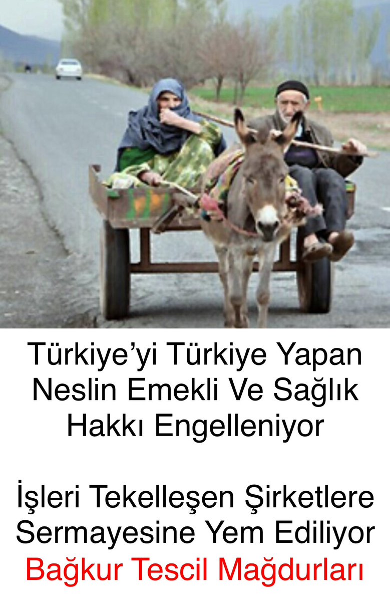<a href="/OsmanGokcek_/">Osman Gökçek</a> 𝐁𝐔 𝐁𝐈̇𝐑 𝐍𝐄𝐒𝐋𝐈̇𝐍 𝐄𝐌𝐄𝐊𝐋𝐈̇𝐋𝐈̇𝐊 𝐕𝐄 𝐒𝐀𝐆̆𝐋𝐈𝐊 𝐌𝐔̈𝐂𝐀𝐃𝐄𝐋𝐄𝐒𝐈̇𝐃𝐈̇𝐑!
#BağKurTescilMağdurları olarak vicdanlara sesleniyoruz:
#BağKurYenidenTescilEdilsin
𝐋𝐔̈𝐓𝐔𝐅 𝐃𝐄𝐆̆𝐈̇𝐋, 𝐇𝐀𝐊𝐊𝐈𝐌𝐈𝐙!
<a href="/Akparti/">AK Parti</a>
<a href="/isikhanvedat/">Prof. Dr. Vedat Işıkhan</a>
<a href="/tcbestepe/">T.C. Cumhurbaşkanlığı</a>
<a href="/sgksosyalmedya/">SGK</a>