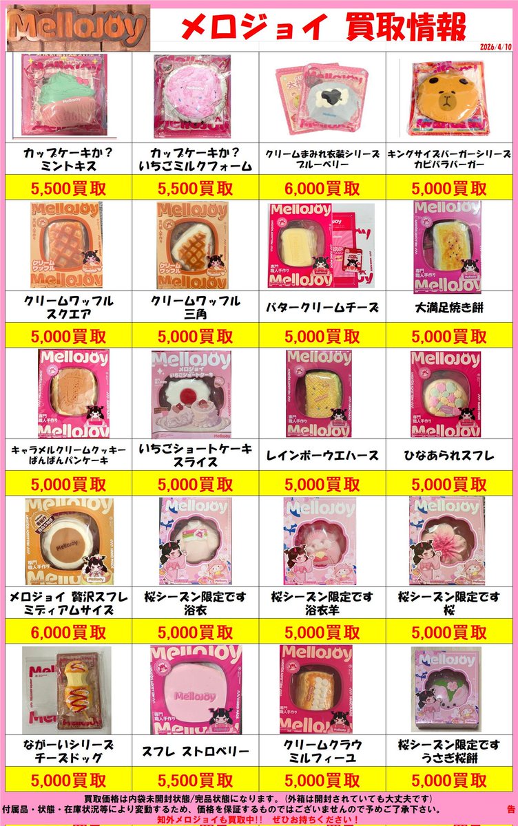 メロジョイ　まとめ売り　　未開封 秒で売り切れるスクイーズ『メロジョイ』を1ヶ月で何回買えるか