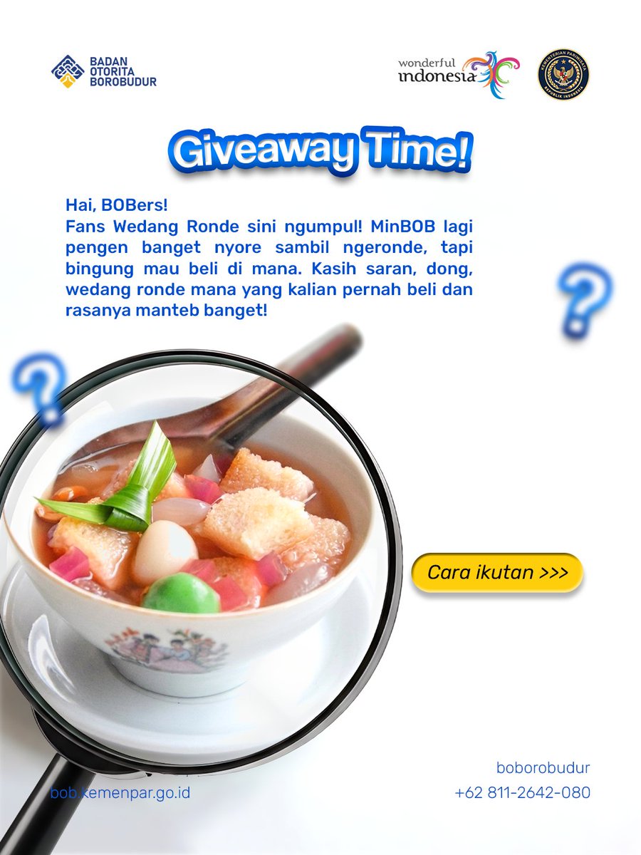 Badan Otorita Borobudur (BOB) tweet media