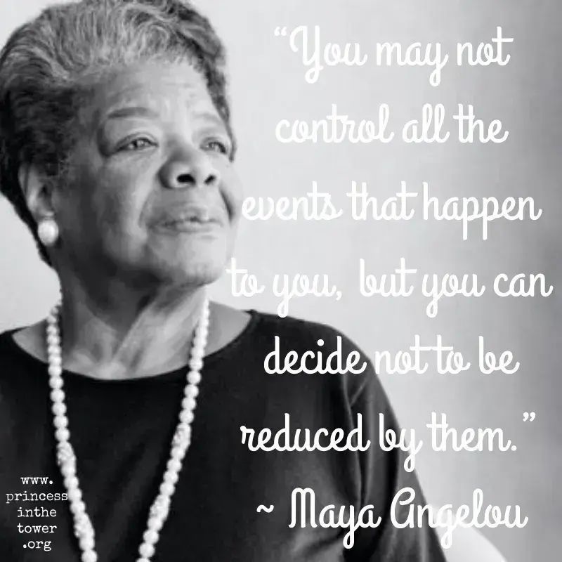 APainPrincess's tweet image. “You may not control all the events that happen to you, but you can decide not to be reduced by them.”

~ Maya Angelou 

#chronicillness #chronicpain #mentalhealthmatters