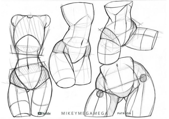 pixelvaultst's tweet photo. Torso simplification that makes your poses instantly more dynamic — save this ✍️😍 https://t.co/J1xRpH584n